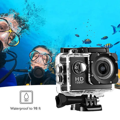 Northwire Electronics 1080p Action Camera 3MP 900mAh Battery Underwater Waterproof Case
