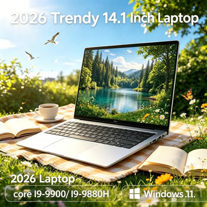 2026 Northwire Electronics Minimal 14.1 Inch Ultra Slim Laptop Win11 16GB/32GB DDR4 RAM 2TB