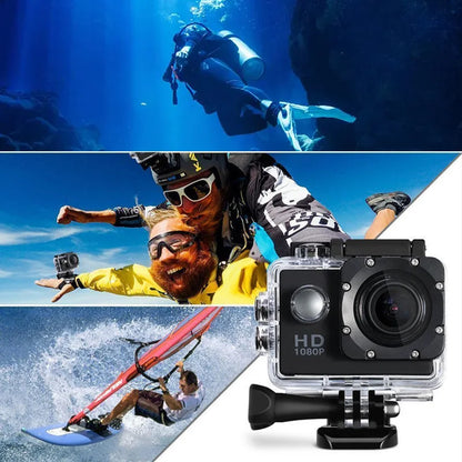 Northwire Electronics 1080p Action Camera 3MP 900mAh Battery Underwater Waterproof Case