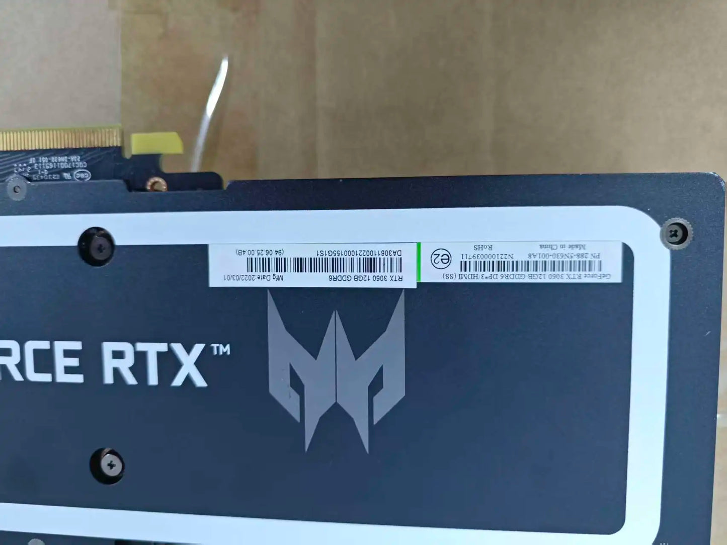NVIDIA GeForce RTX 3060 12GB GPU Founders Edition