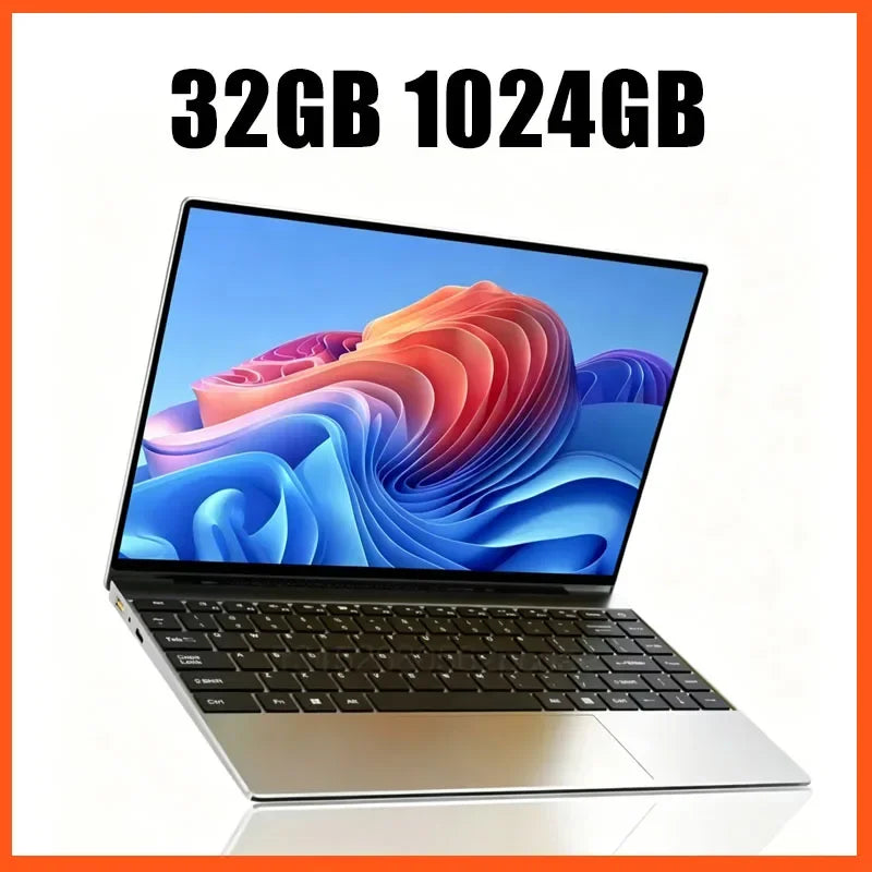 2026 Northwire Electronics Minimal 14.1 Inch Ultra Slim Laptop Win11 16GB/32GB DDR4 RAM 2TB